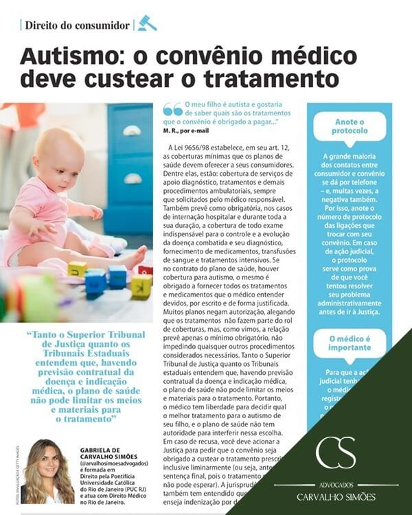 Autismo: o convênio médico deve custear o tratamento