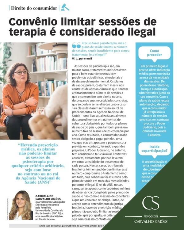 Convênio limitar sessões de terapia é considerado ilegal